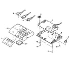 Sony ICF-C203 cabinet parts diagram
