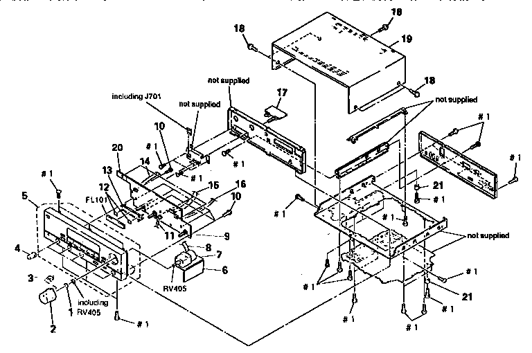 Front panel section cabinet
