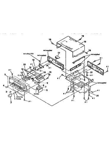 Front panel section cabinet