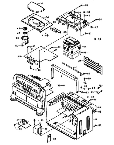 Rear cabinet view