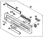 Sharp VC-H907U front panel parts diagram