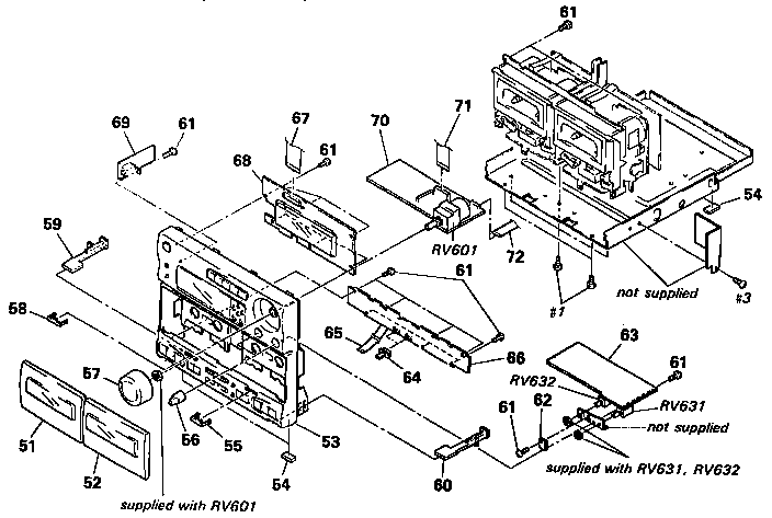 Front panel section