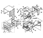 Sony HCD-C70 cabinet and pcb assembly diagram