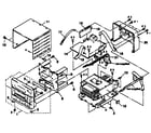 Sony HCD-C90 cabinet and pcb assembly diagram
