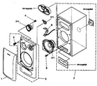Sony SS-H3800N cabinet parts diagram