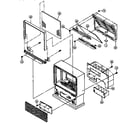 Hitachi 50SX5P cabinet assembly diagram