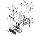 Hitachi 60SX4K cabinet assembly diagram