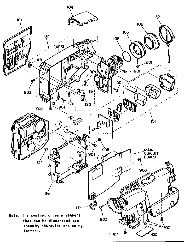 Left assembly