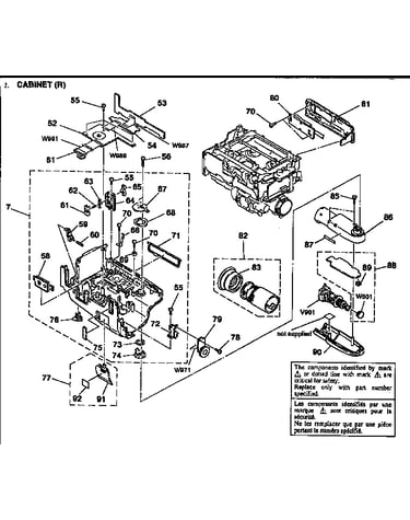 Right cabinet