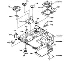 Sony CDP-C435 chassis assembly diagram