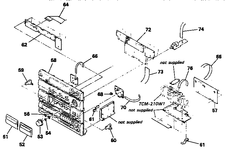 Front panel section