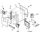 Sony SA-W442 cabinet section diagram