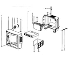 Samsung CXB1322 tv exploded view diagram