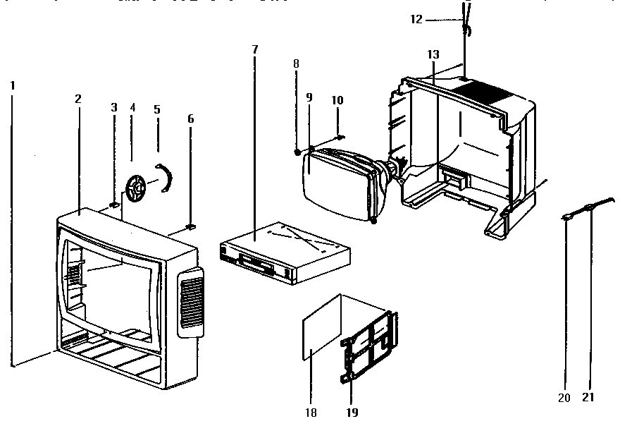 Tv exploded view