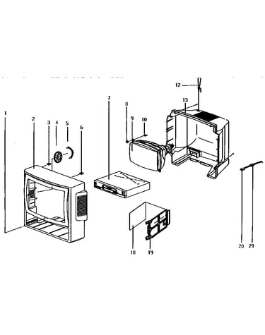 Tv exploded view