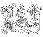 Sony CFD-610 front cabinet diagram