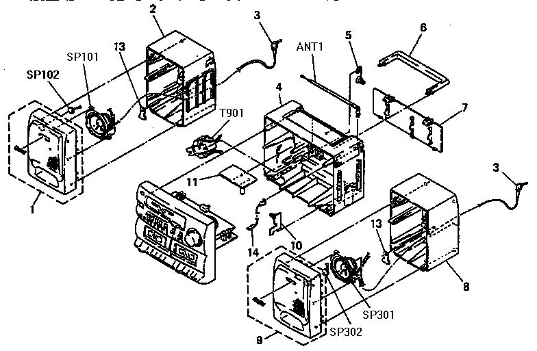 Rear cabinet