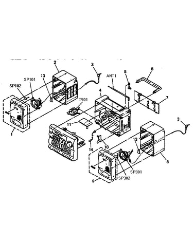 Rear cabinet