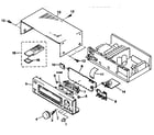 Sony STR-D315 front panel section diagram