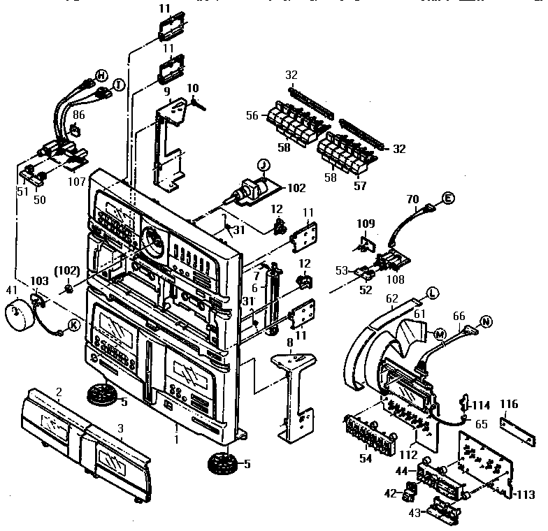 Front panel assembly
