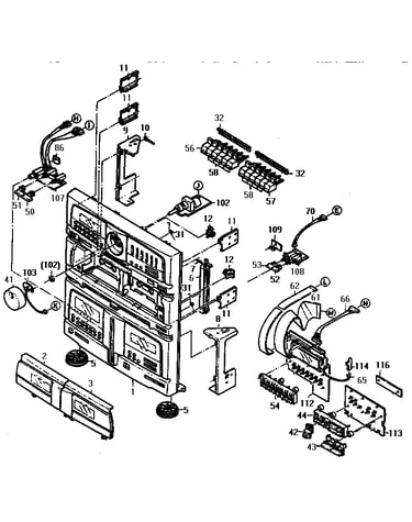 Front panel assembly
