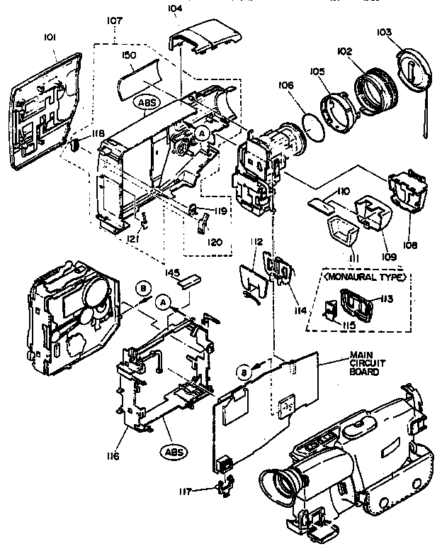 Cabinet parts, left