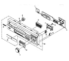 Pioneer CLD-S260 front panel section diagram