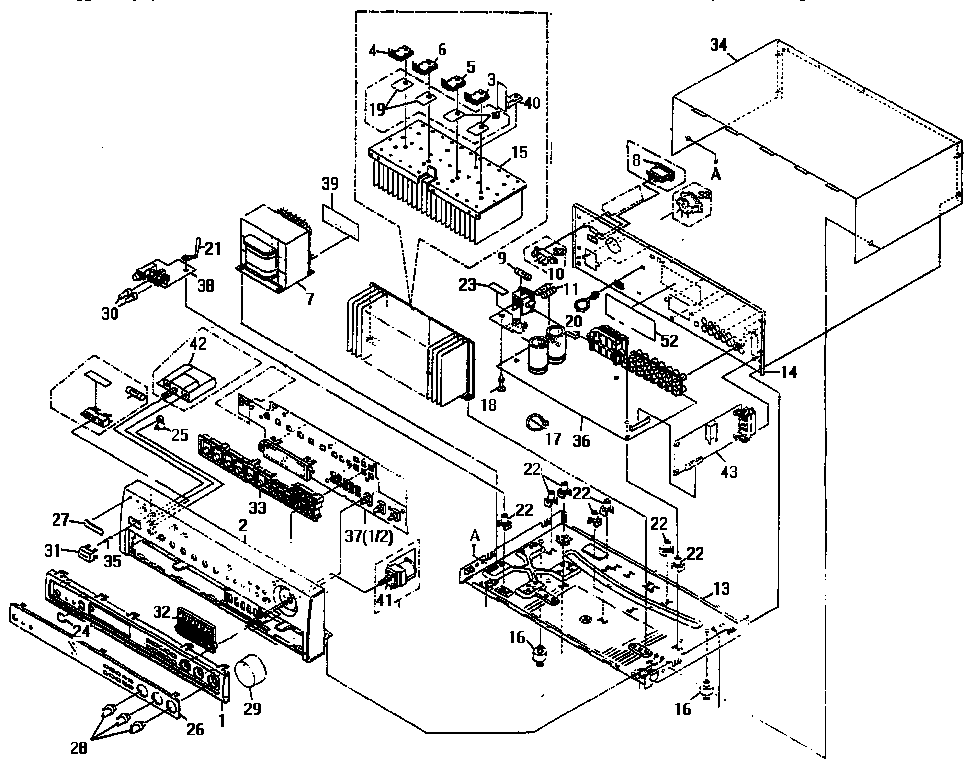 Front panel assembly
