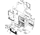 Hitachi 50EX11BV cabinet diagram