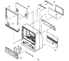 Hitachi 50EX8KAP32 cabinet diagram