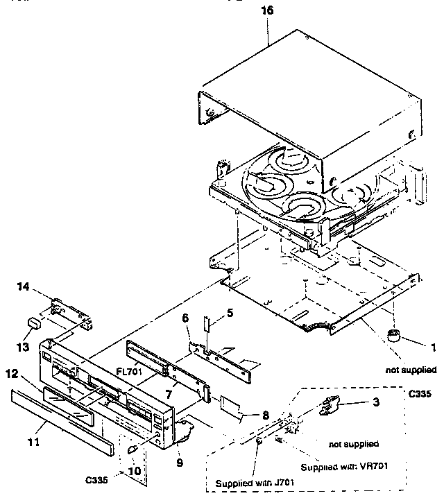 Front panel & cabinet
