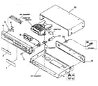 Sony CDP-315 cabinet section diagram