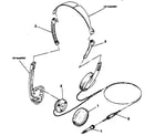 Sony MDR-A009 headphone assembly diagram