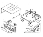 Panasonic SECH717 cabinet parts diagram