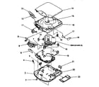 Sony D-830K cabinet parts diagram