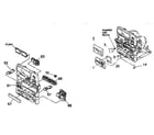 Sony HCD-H550M cabinet parts diagram