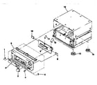 Sony STR-D1015 cabinet parts diagram