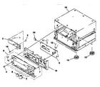 Sony STR-GX800ES cabinet & panel assy diagram