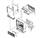 Hitachi 50SX6P cabinet diagram