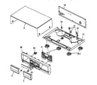 Panasonic RS-TR474 cabinet parts diagram