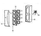 Panasonic SB-AFC32 speaker assembly diagram