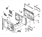 Sony ICF-SW7600G cabinet parts diagram