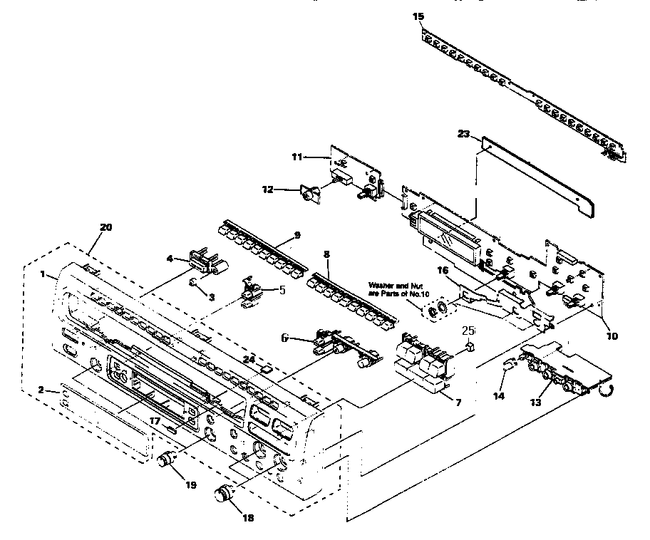 Front panel assy
