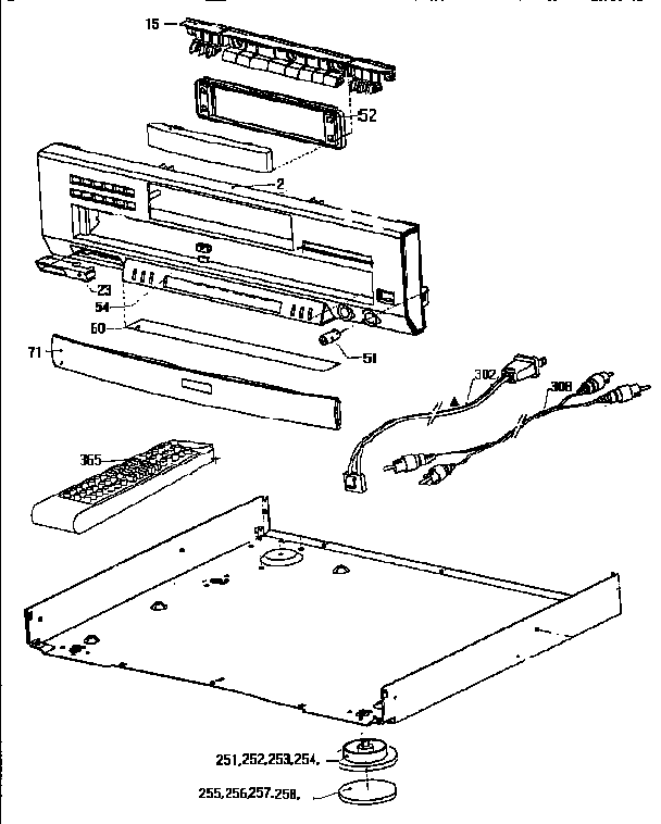 Front panel parts