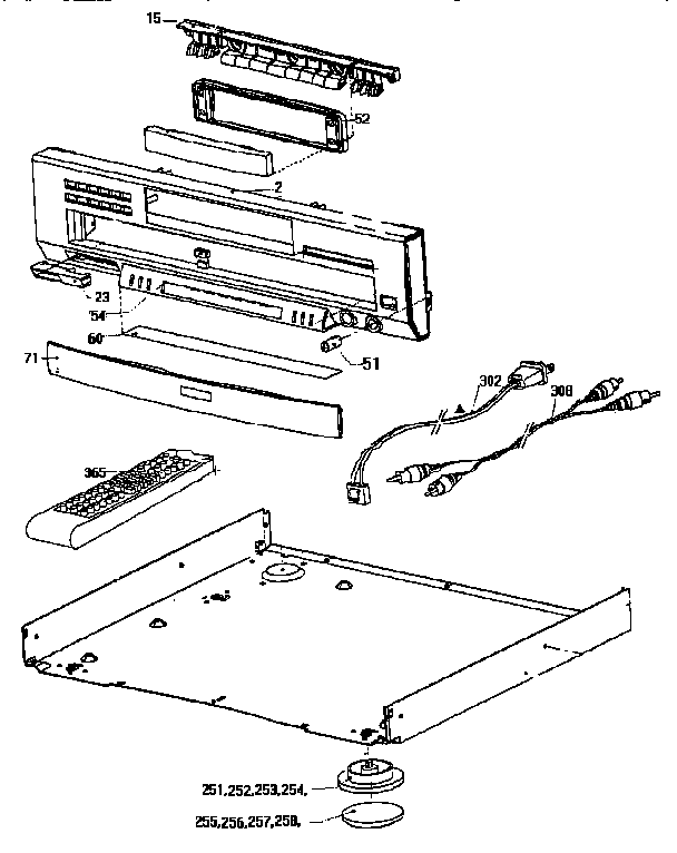 Front panel parts