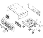 Panasonic SA-GX290 cabinet parts diagram