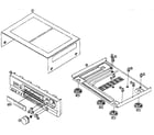 Panasonic SA-GX490 cabinet parts diagram