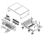 Panasonic SA-GX690 cabinet parts diagram