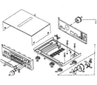 Panasonic SA-GX790 cabinet parts diagram