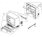 Zenith SRV1300S cabinet parts diagram